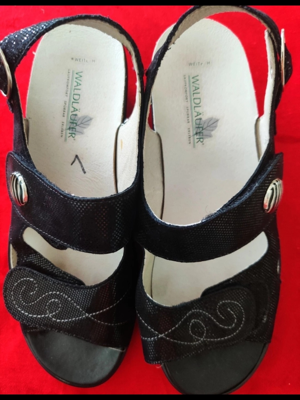 Waldlaufer Zander Womens 7 Ortho Comfort Backstrap Sandals...New